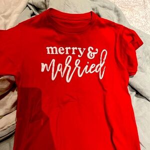 Merry and married t shirt Christmas